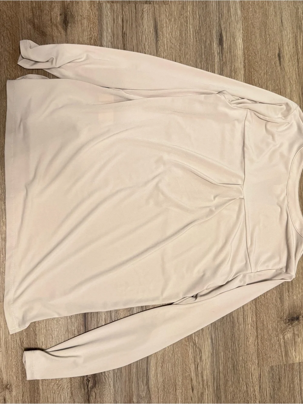 Michael Kors Light Beige Long Sleeve Zip Front Tunic